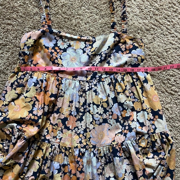 Free People Park Slope Floral, Maxi, Cotton, Sleeveless, Full Dress - Picture 16 of 16